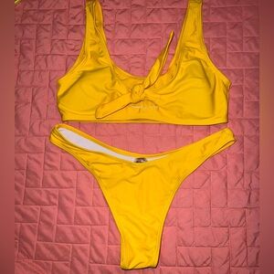 Zaful yellow bikini size M